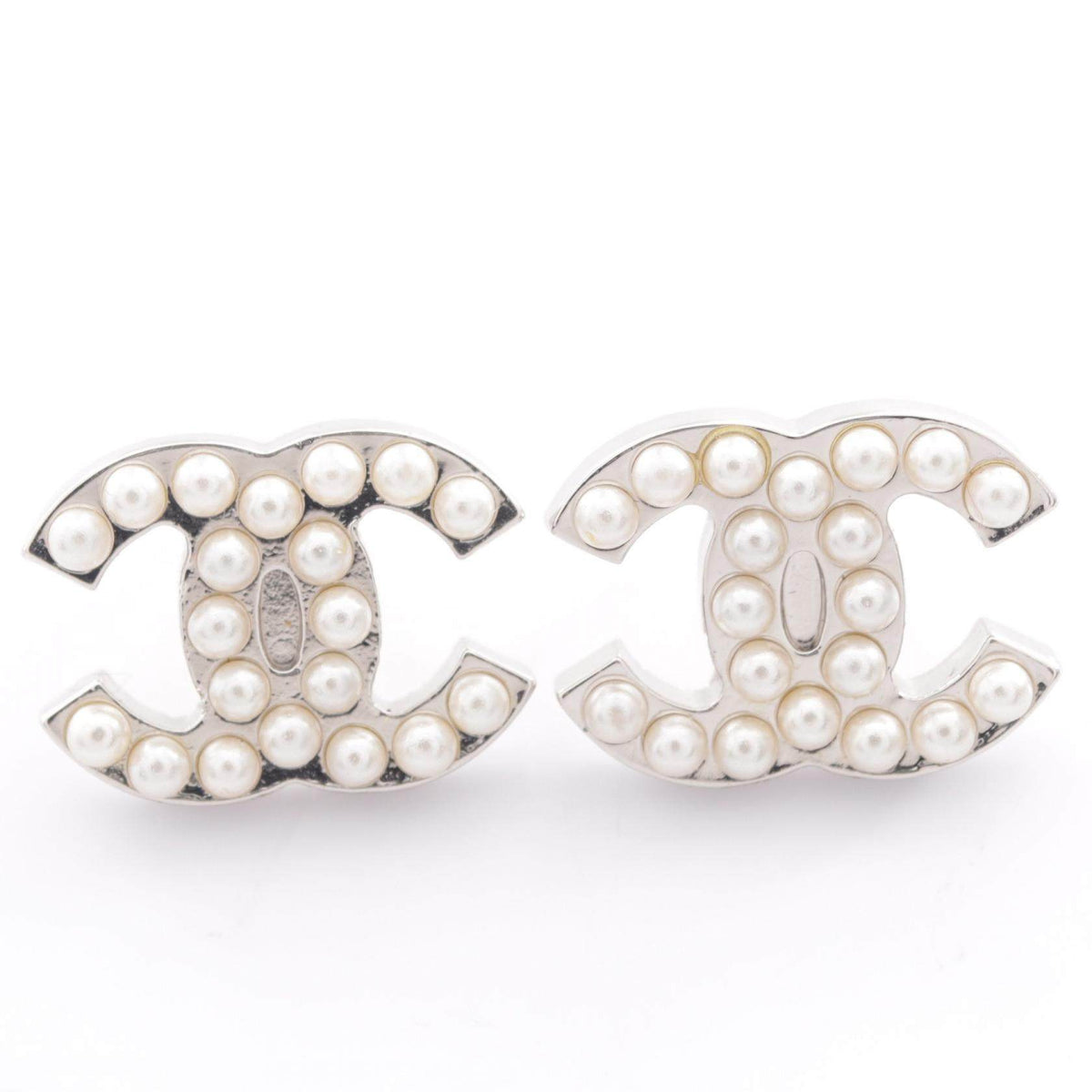 Chanel Coco Mark Brass Earrings – alternate view