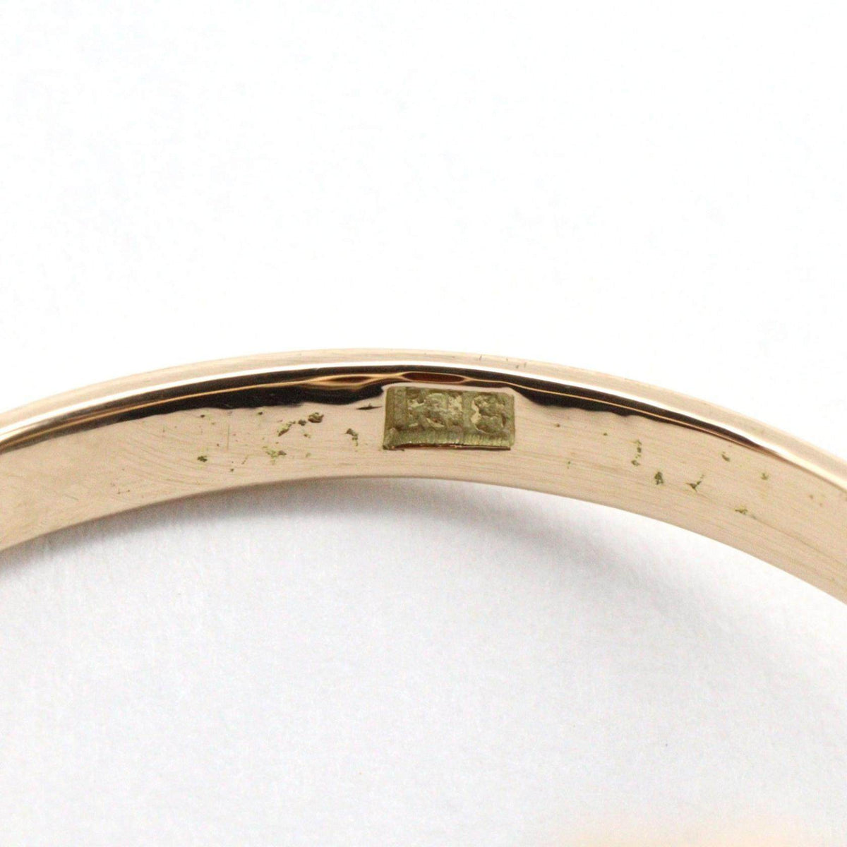 18K Yellow Gold Gemstone Ring – inside band