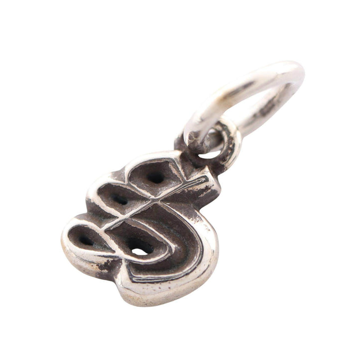 Chrome Hearts Alphabet Stack Charm S Sterling Silver Pendant – front view