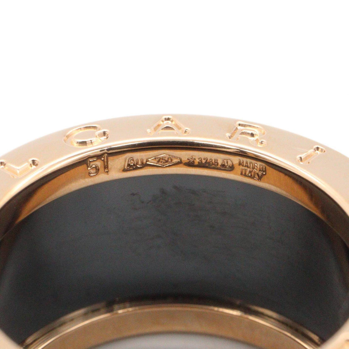 Bulgari B-zero1 Ceramic 18K Rose Gold Ring – packaging