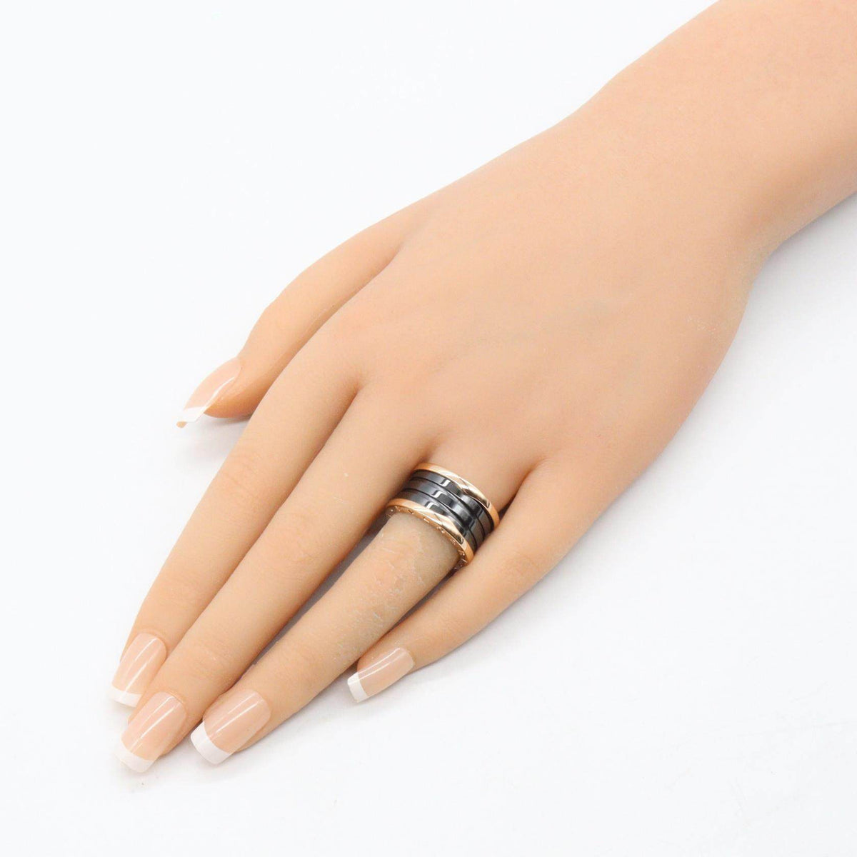 Bulgari B-zero1 Ceramic 18K Rose Gold Ring – image 8