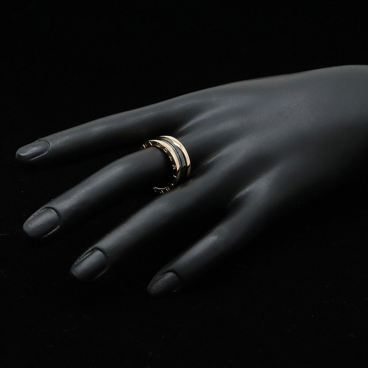 Bulgari B-zero1 Ceramic 18K Rose Gold Ring – alternate view
