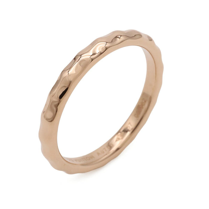 Louis Vuitton Alliance Monogram Infini 18K Rose Gold Ring – front view