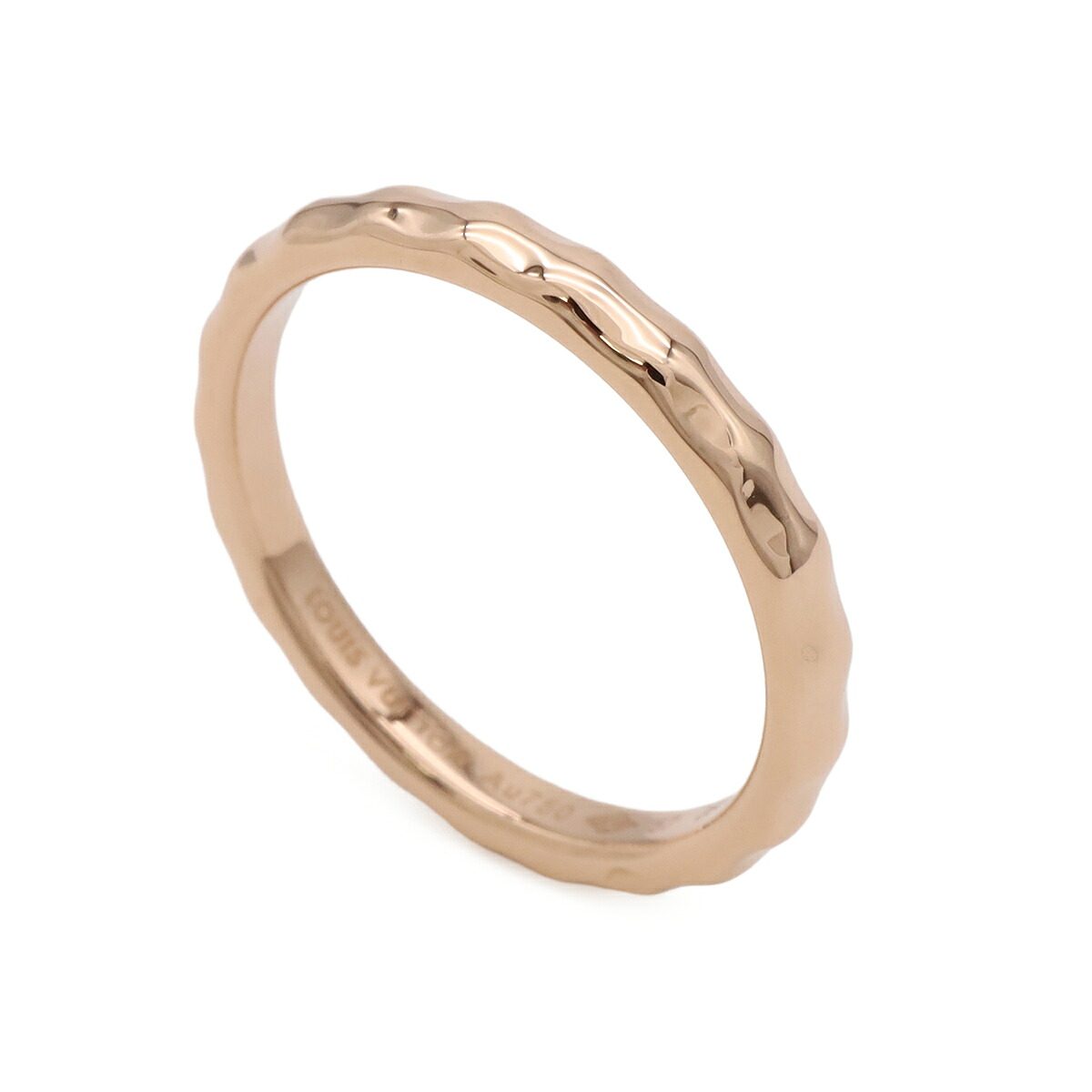 Louis Vuitton Alliance Monogram Infini 18K Rose Gold Ring – side view