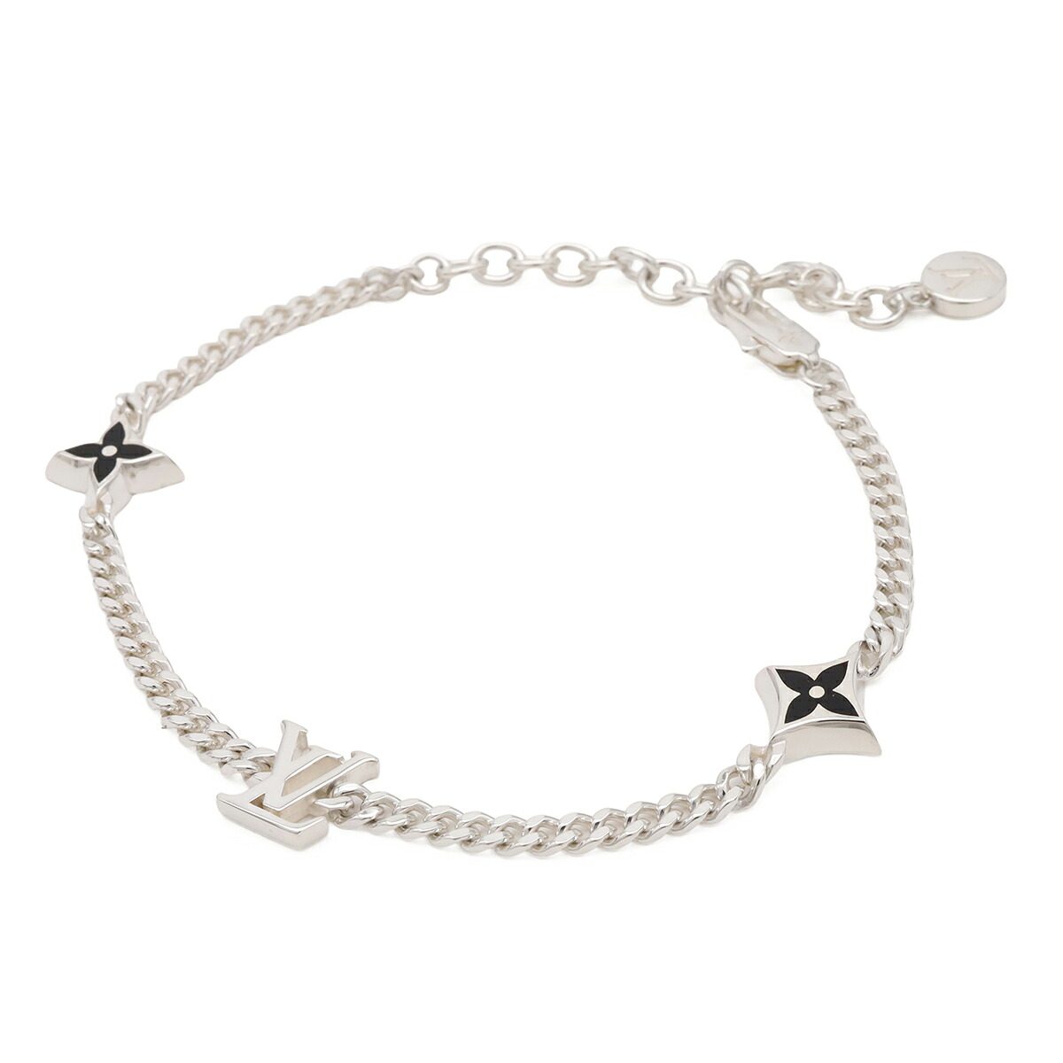 Louis Vuitton LV Spike Sterling Silver Bracelet – front view