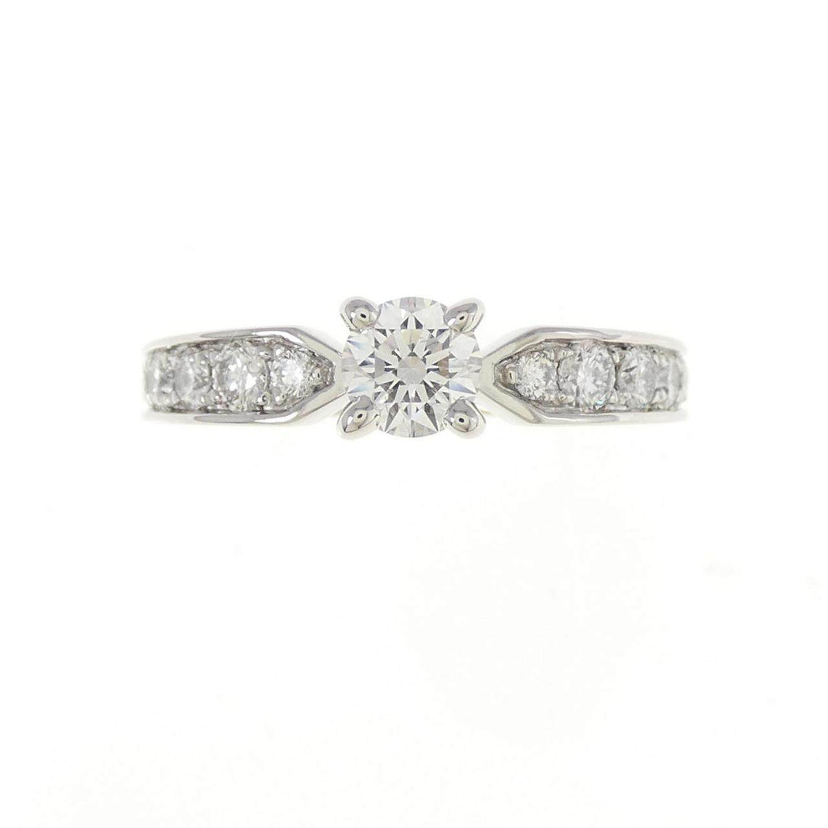 Chaumet Plume Platinum Diamond Ring – side view