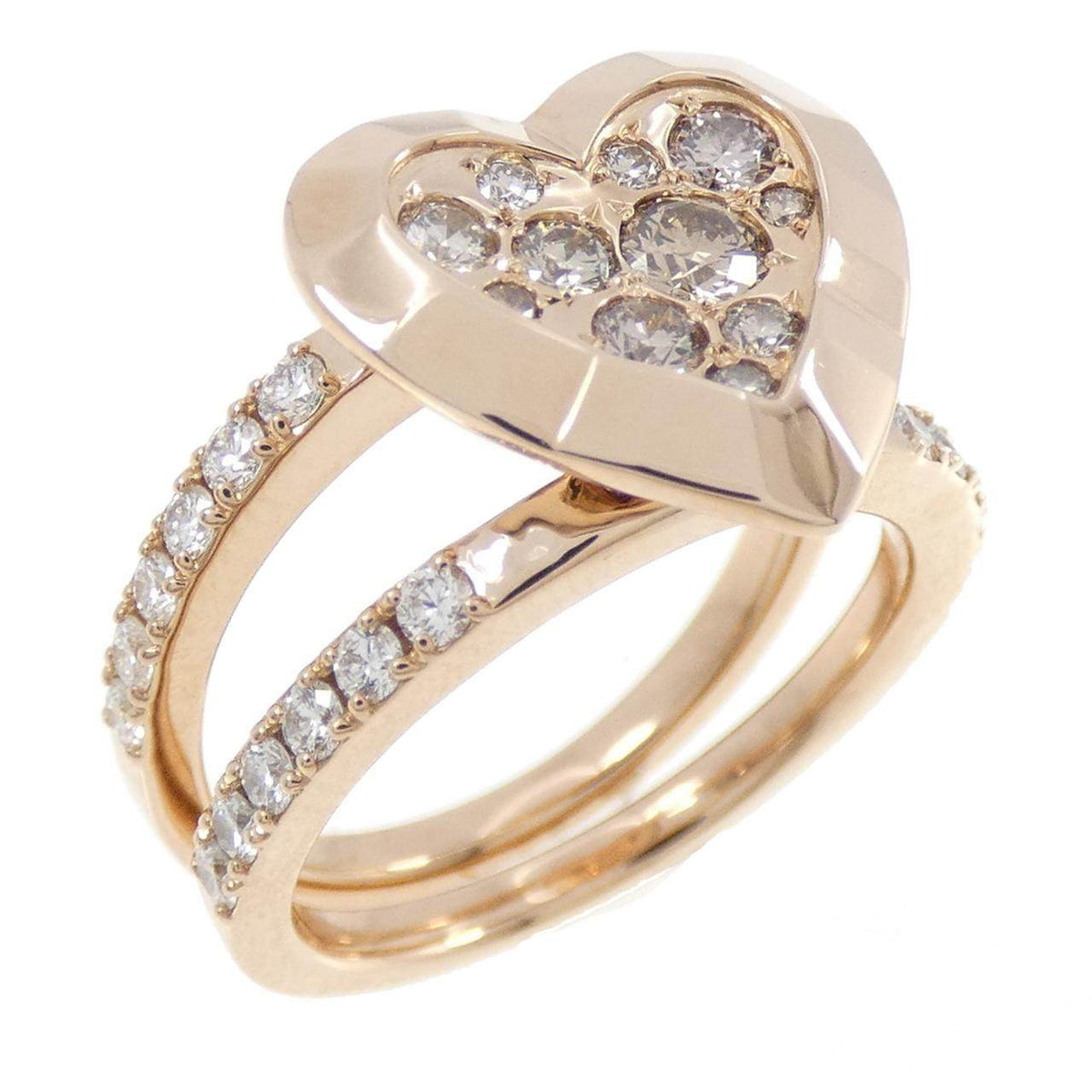 Kashikey 18K Rose Gold Diamond Ring – front view