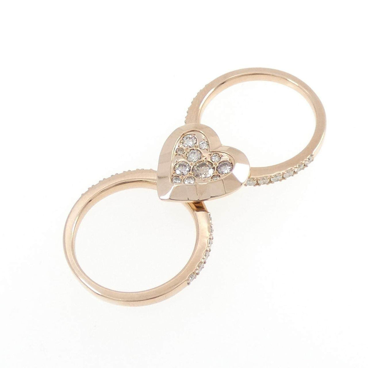Kashikey 18K Rose Gold Diamond Ring – inside band