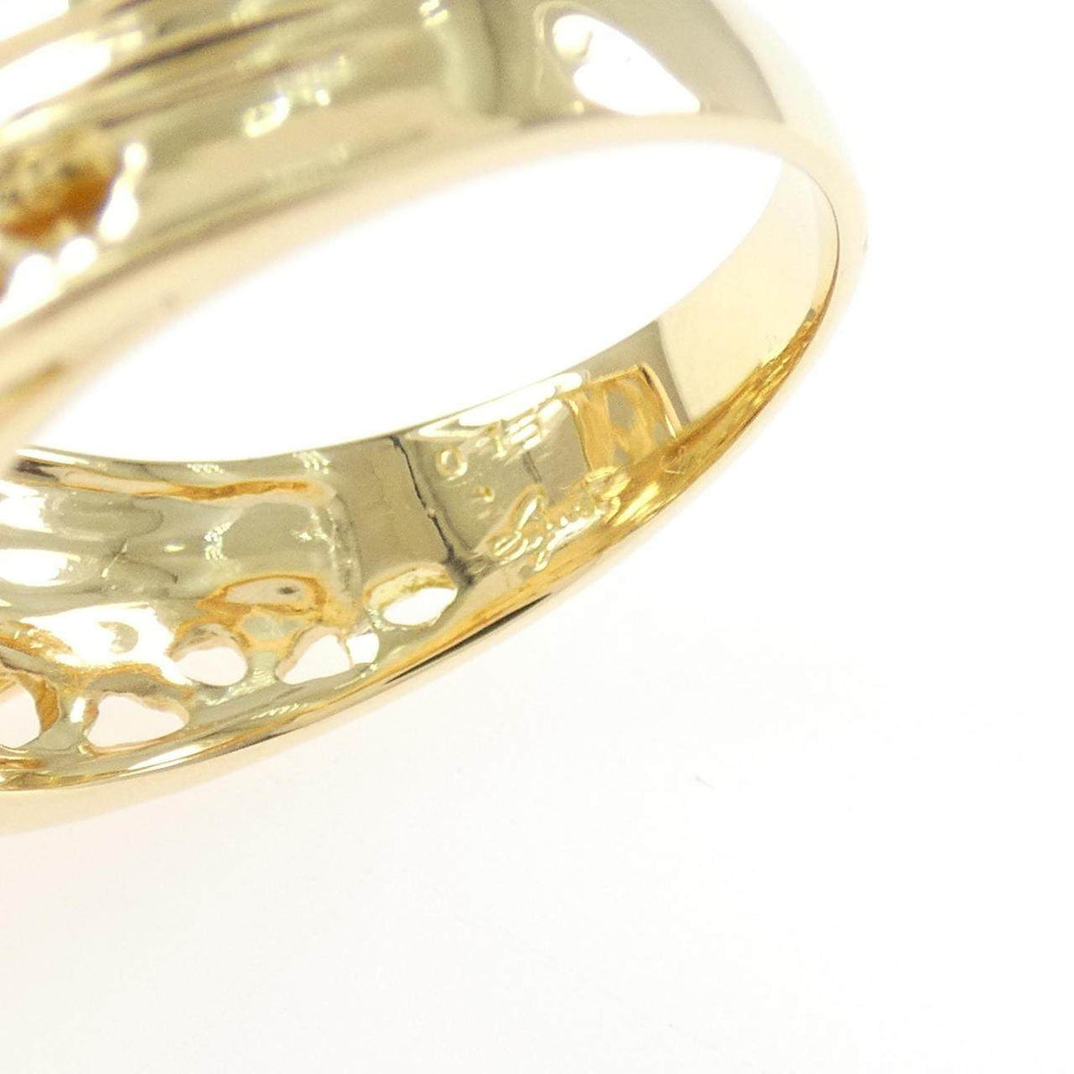 Juen 18K Yellow Gold Diamond Ring – inside band