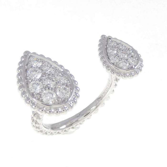 Boucheron Serpent Boheme 18K White Gold Diamond Ring – front view