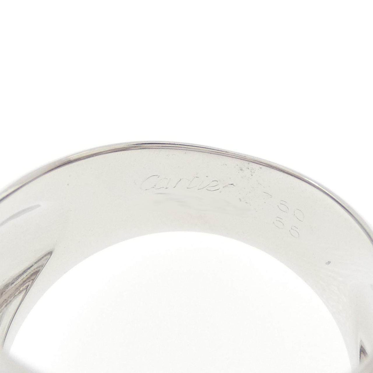 Cartier Peruk 18K White Gold Diamond Ring – inside band