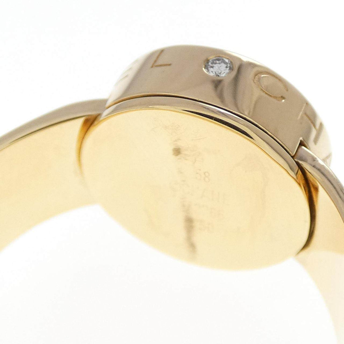 Chanel La Ronde 18K Yellow Gold Diamond Ring – inside band