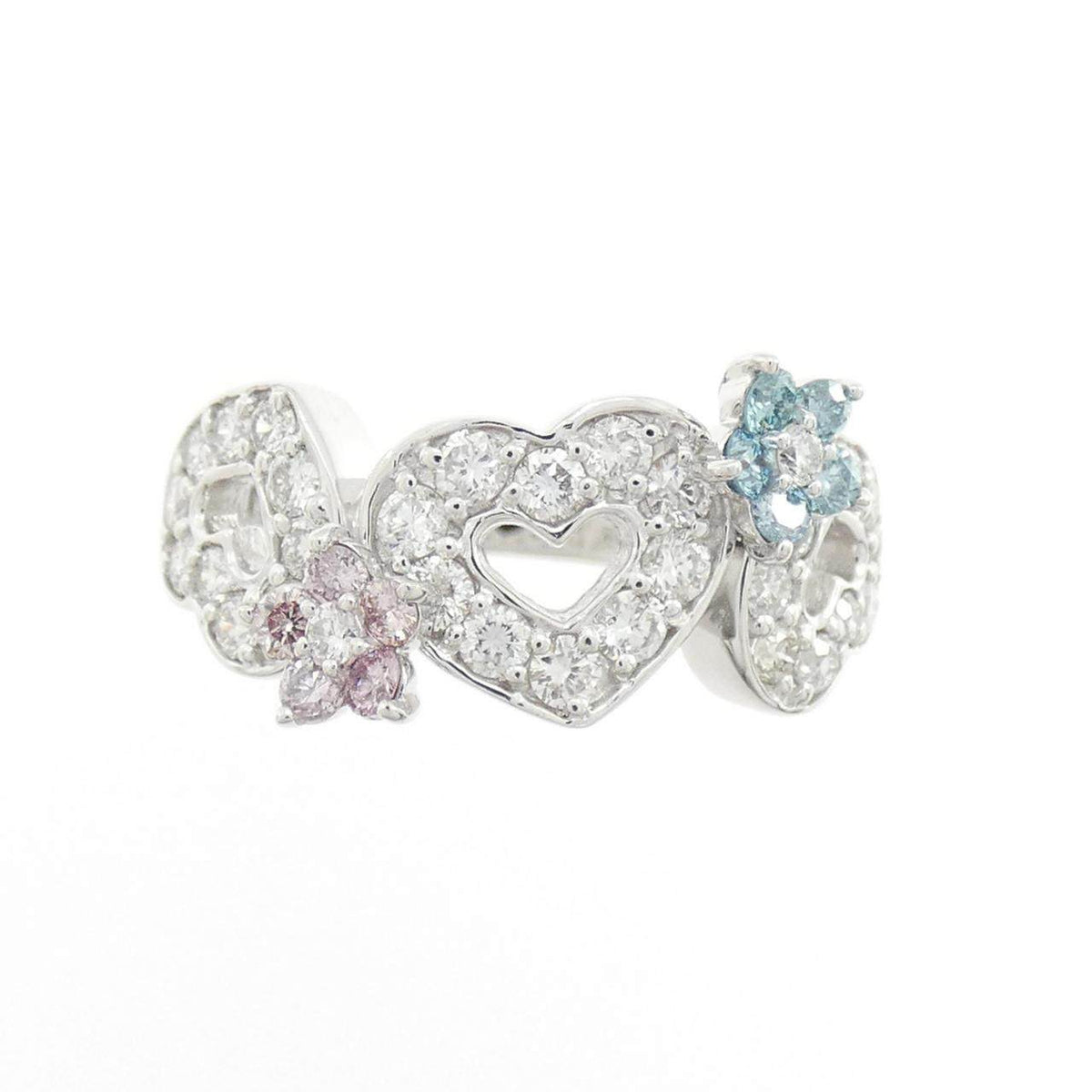 Ponte Vecchio 18K White Gold Diamond Ring – side view
