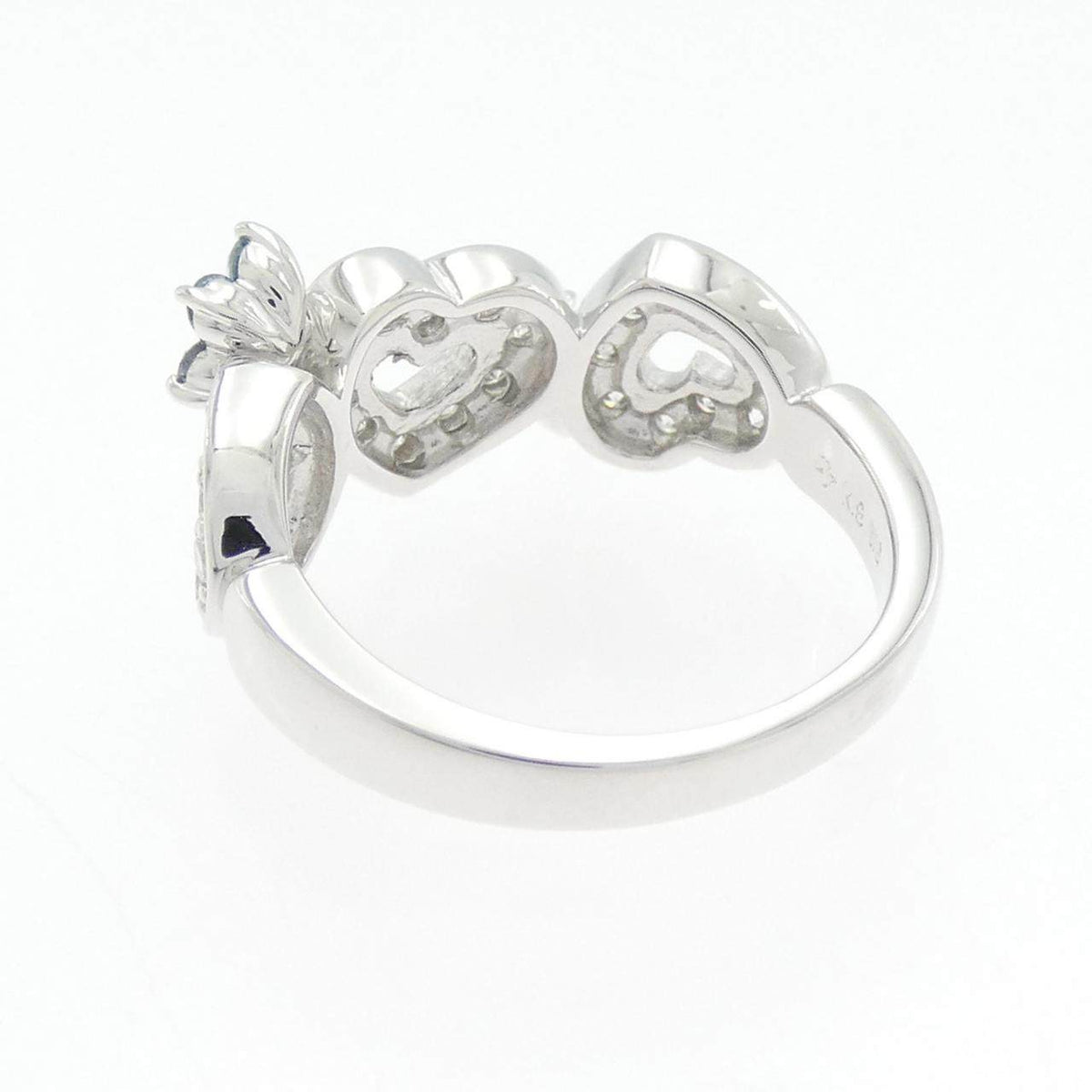 Ponte Vecchio 18K White Gold Diamond Ring – top view