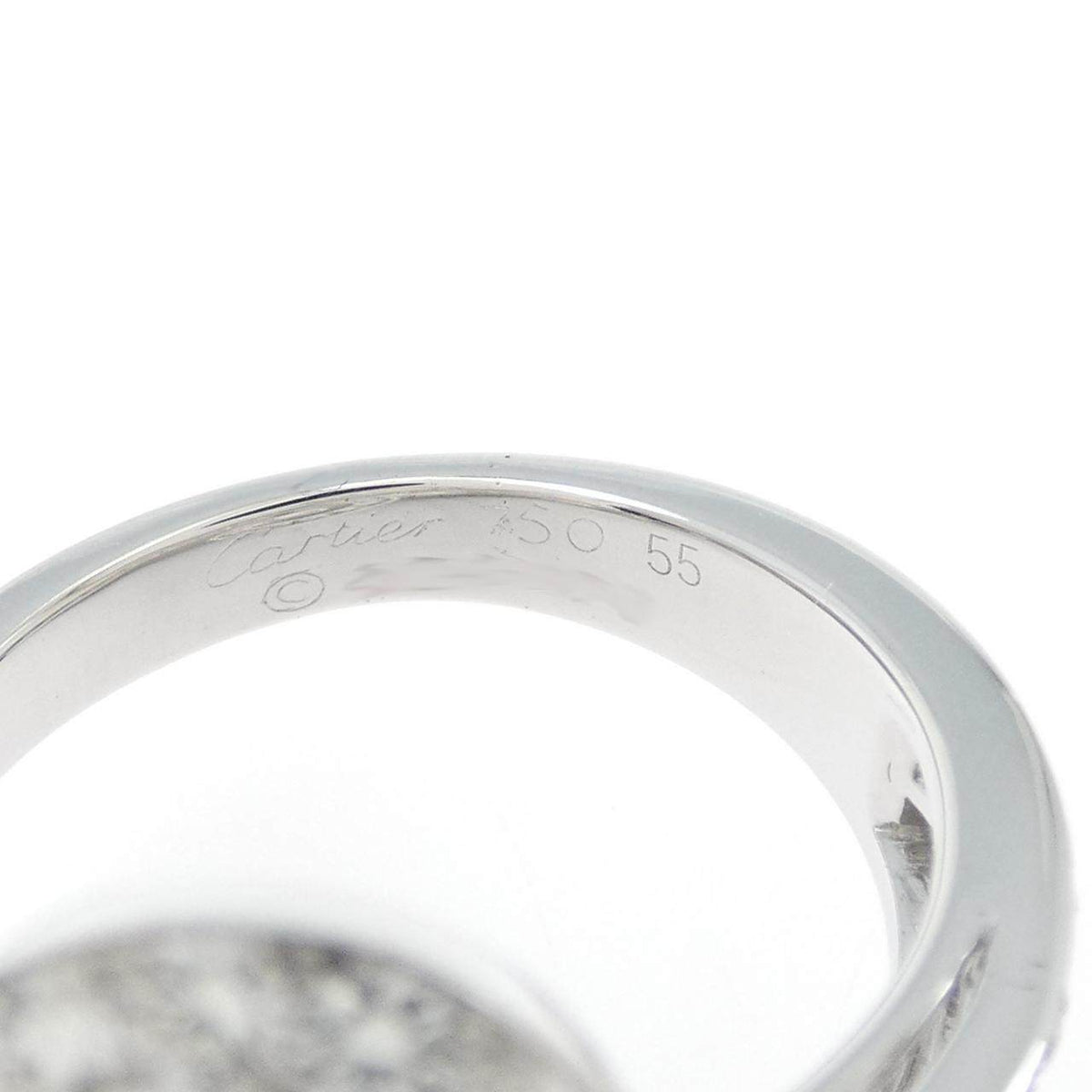 Cartier Apsara 18K White Gold Diamond Ring – inside band