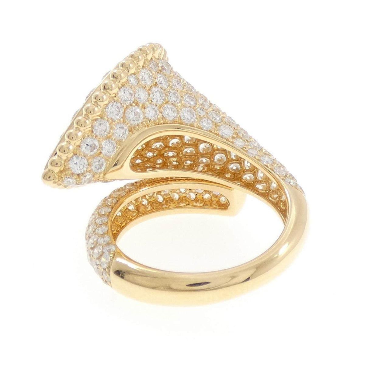 Boucheron Serpent Boheme 18K Yellow Gold Diamond Ring – top view