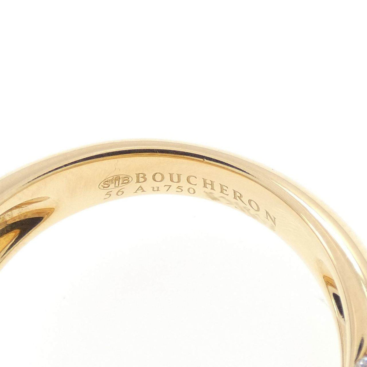 Boucheron Serpent Boheme 18K Yellow Gold Diamond Ring – inside band