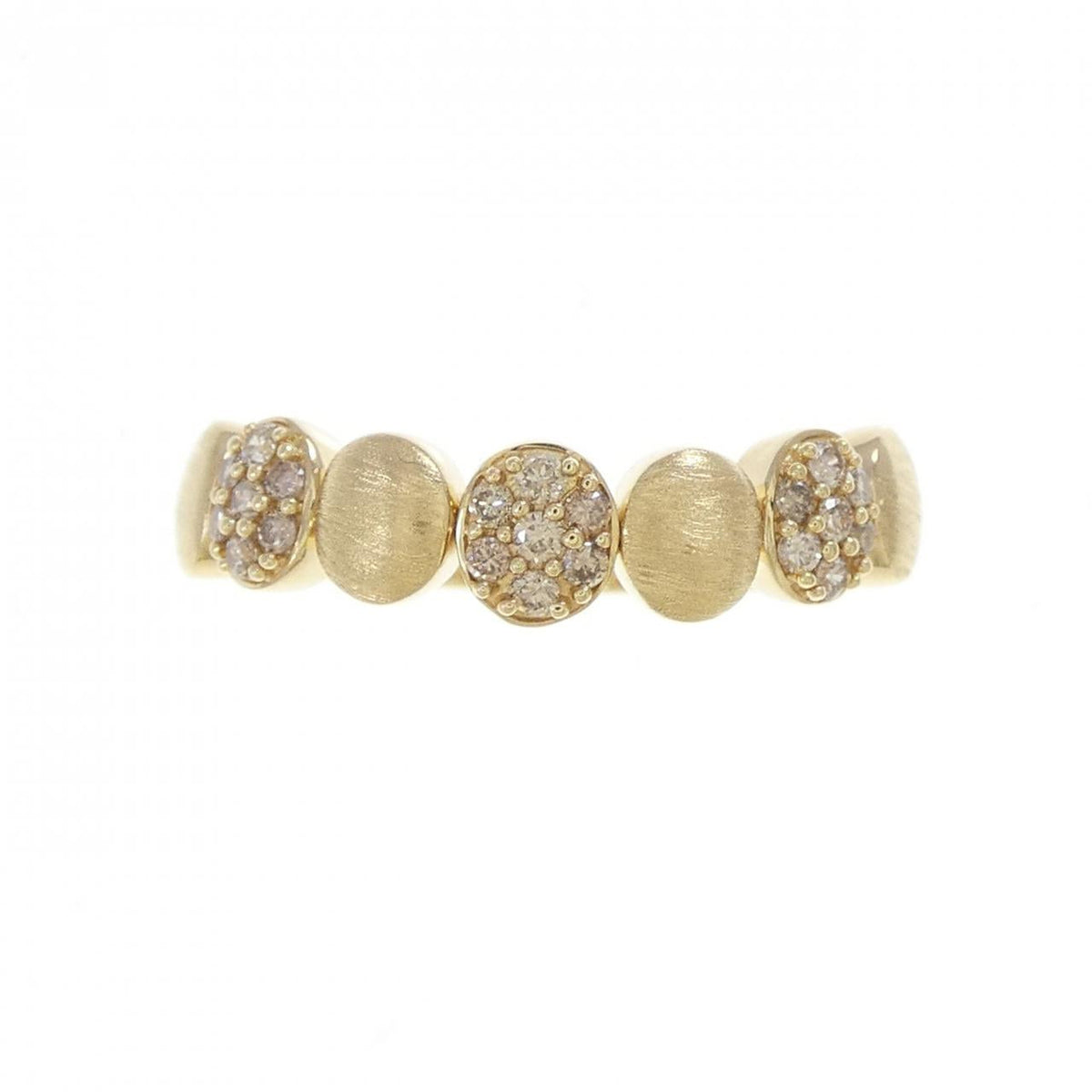 GSTV 18K Yellow Gold Diamond Ring – side view