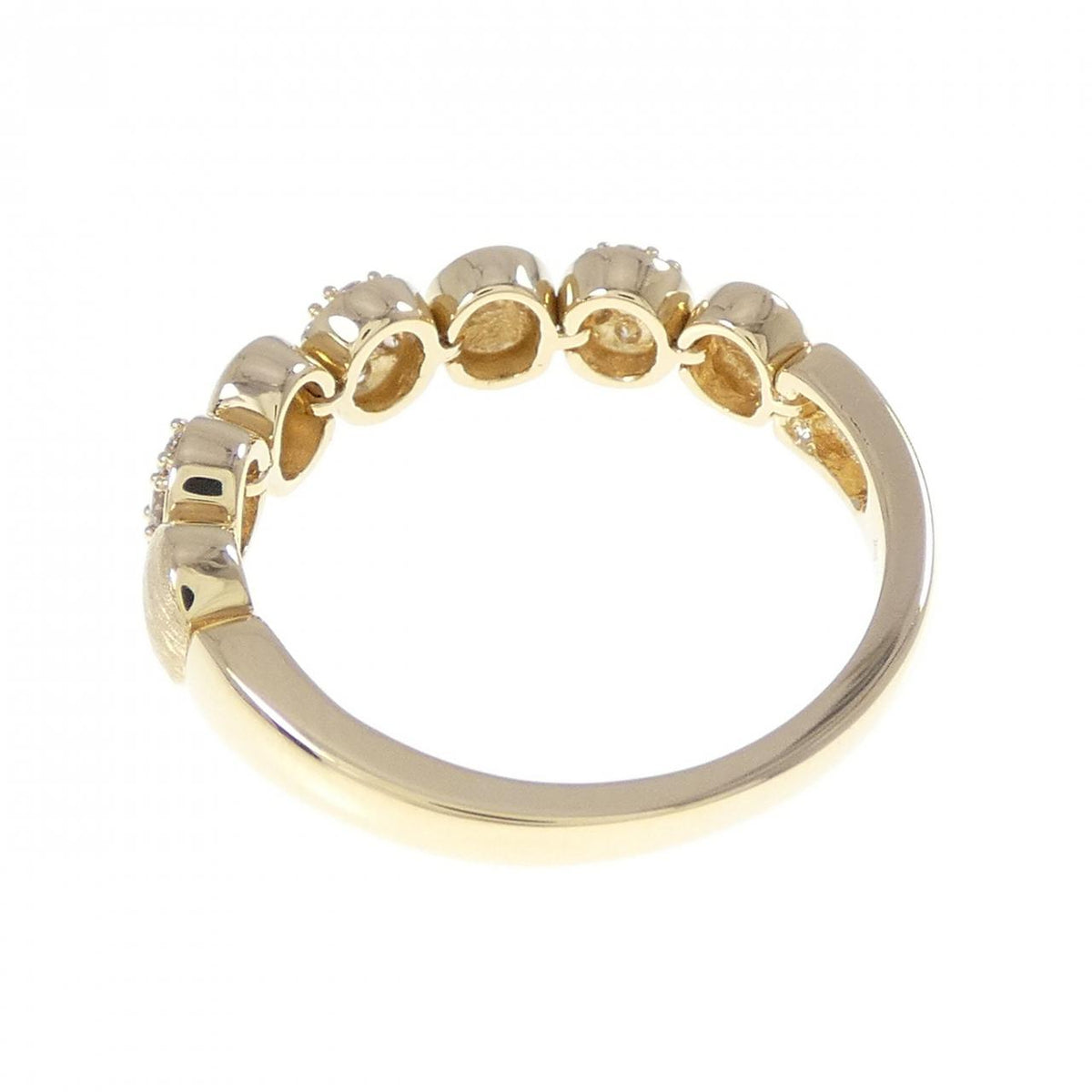 GSTV 18K Yellow Gold Diamond Ring – top view