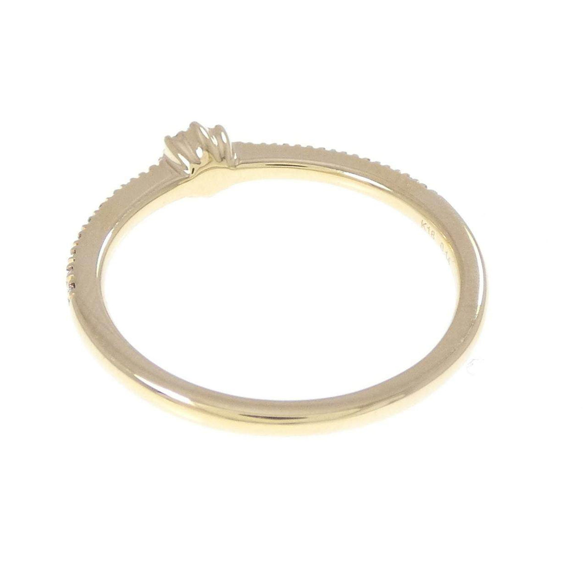 Bellesiora 18K Yellow Gold Diamond Ring – top view