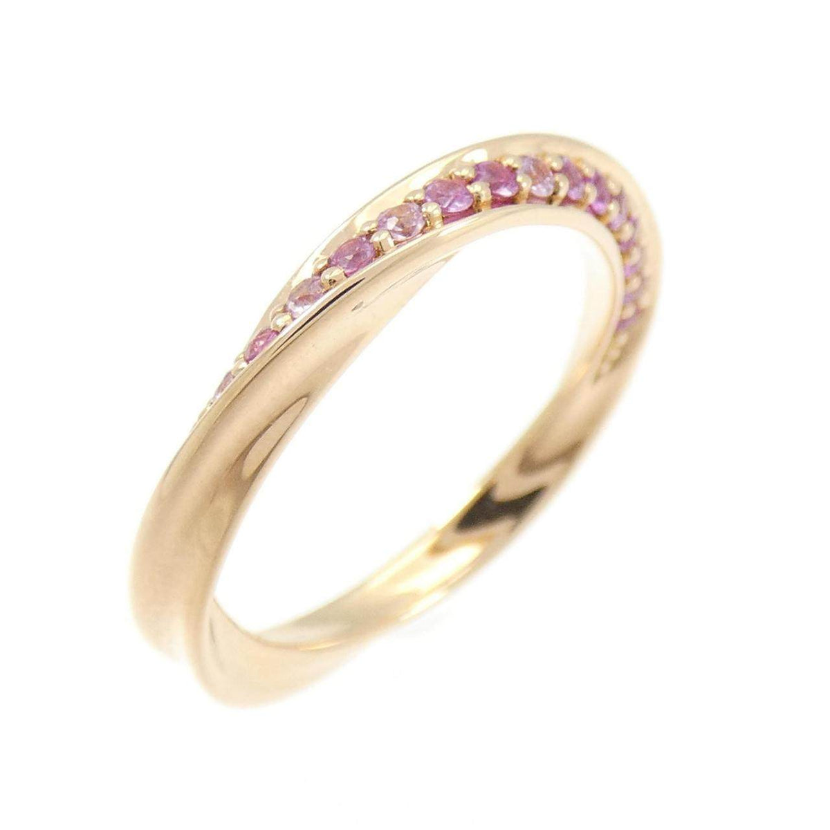 Star Jewelry 18K Rose Gold Sapphire Ring – front view