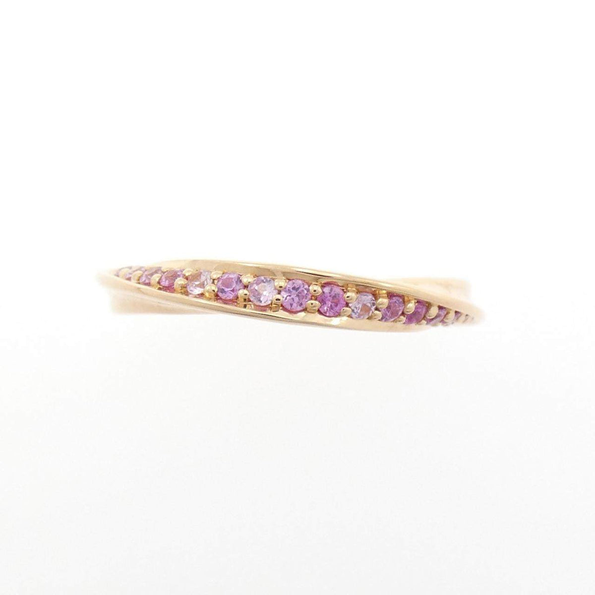 Star Jewelry 18K Rose Gold Sapphire Ring – side view
