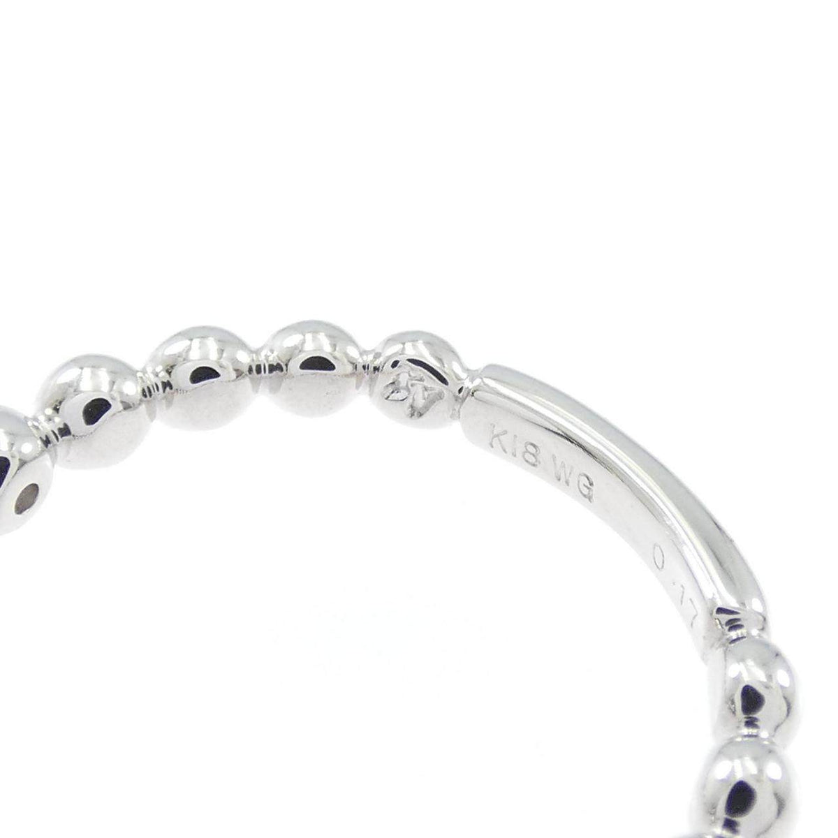 Ponte Vecchio 18K White Gold Diamond Ring – inside band