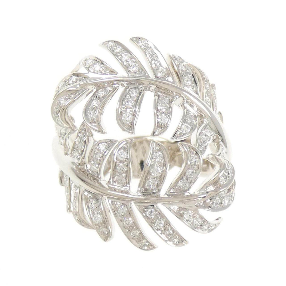 Chanel Plume De Chanel 18K White Gold Diamond Ring – side view