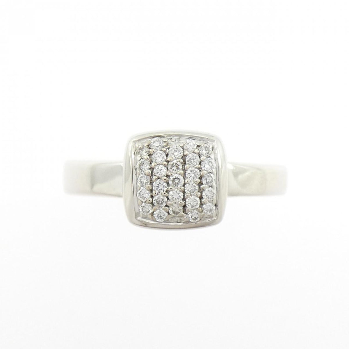 Luziada 18K White Gold Diamond Ring – side view