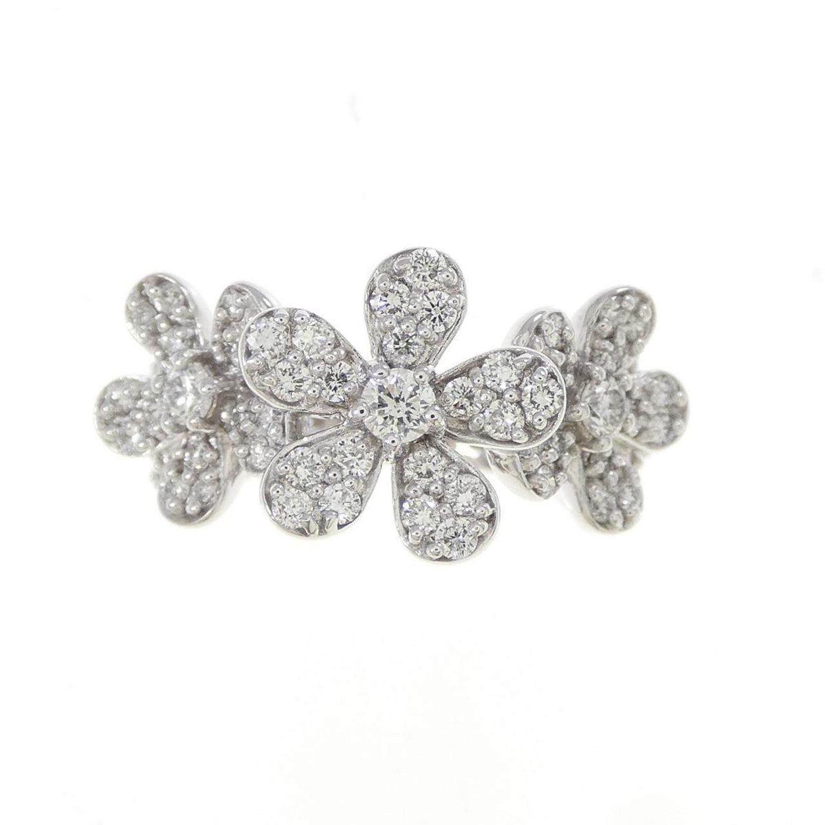 Ponte Vecchio 18K White Gold Diamond Ring – side view