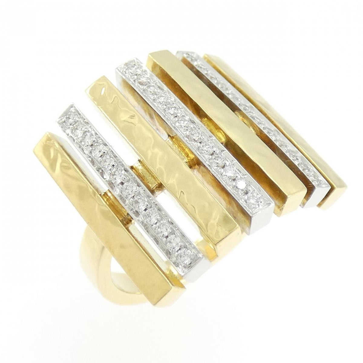 Torrini 18K Yellow Gold Diamond Ring – front view