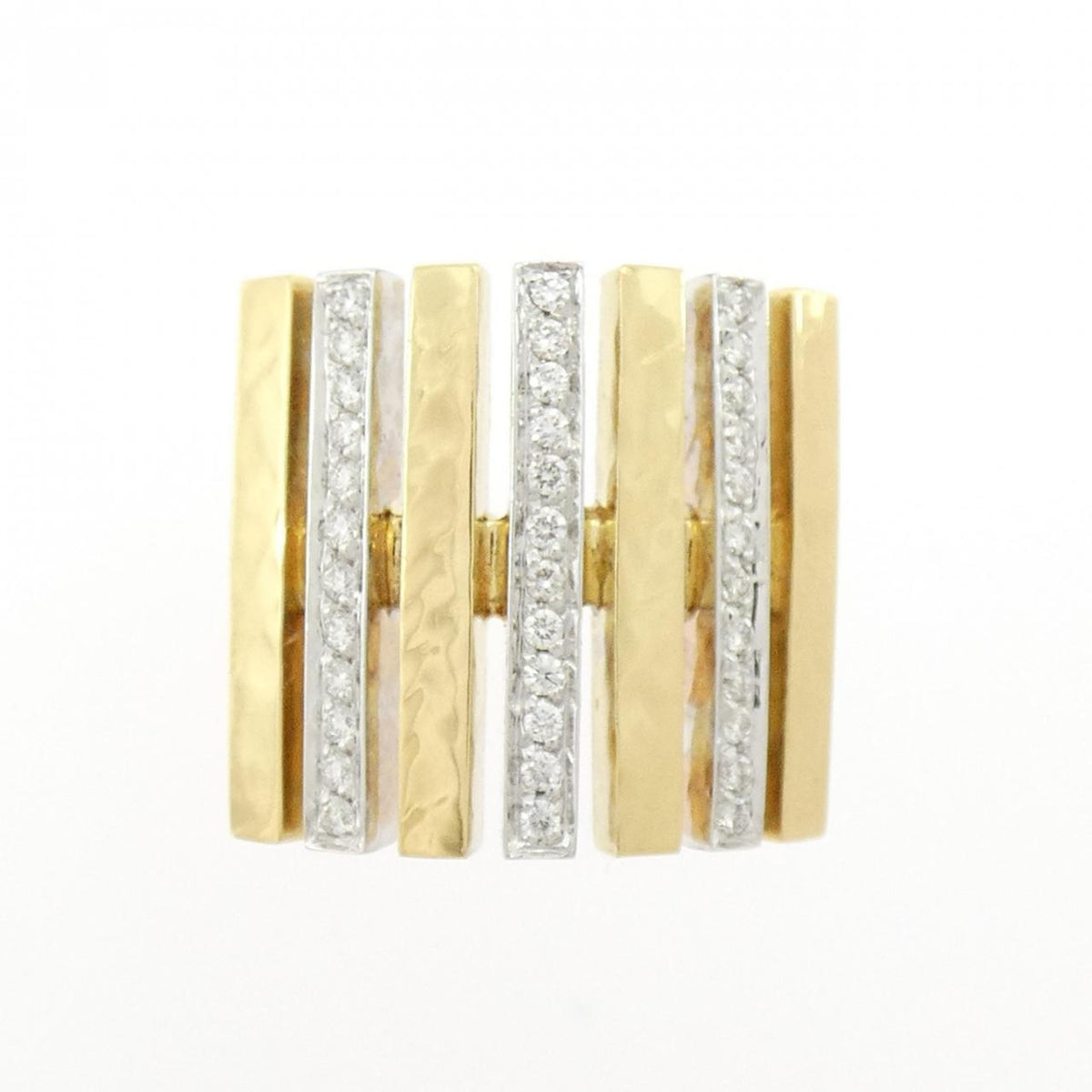 Torrini 18K Yellow Gold Diamond Ring – side view