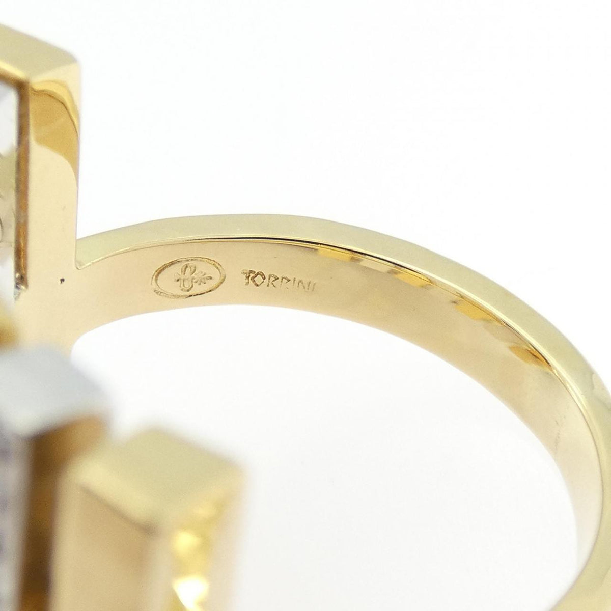 Torrini 18K Yellow Gold Diamond Ring – inside band