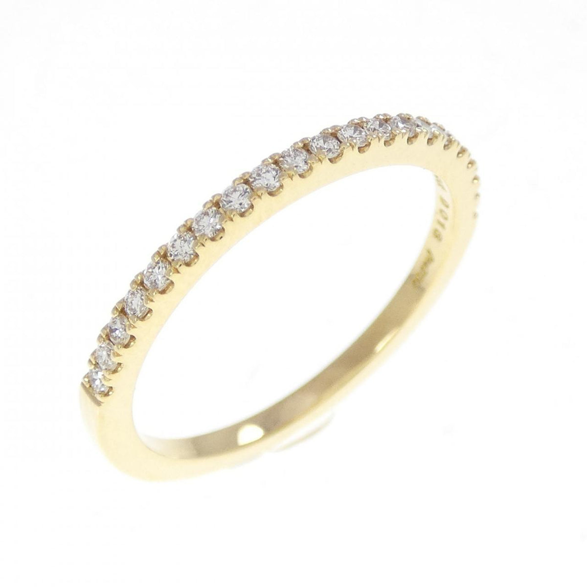 Ahkah Tina 18K Yellow Gold Diamond Ring – front view
