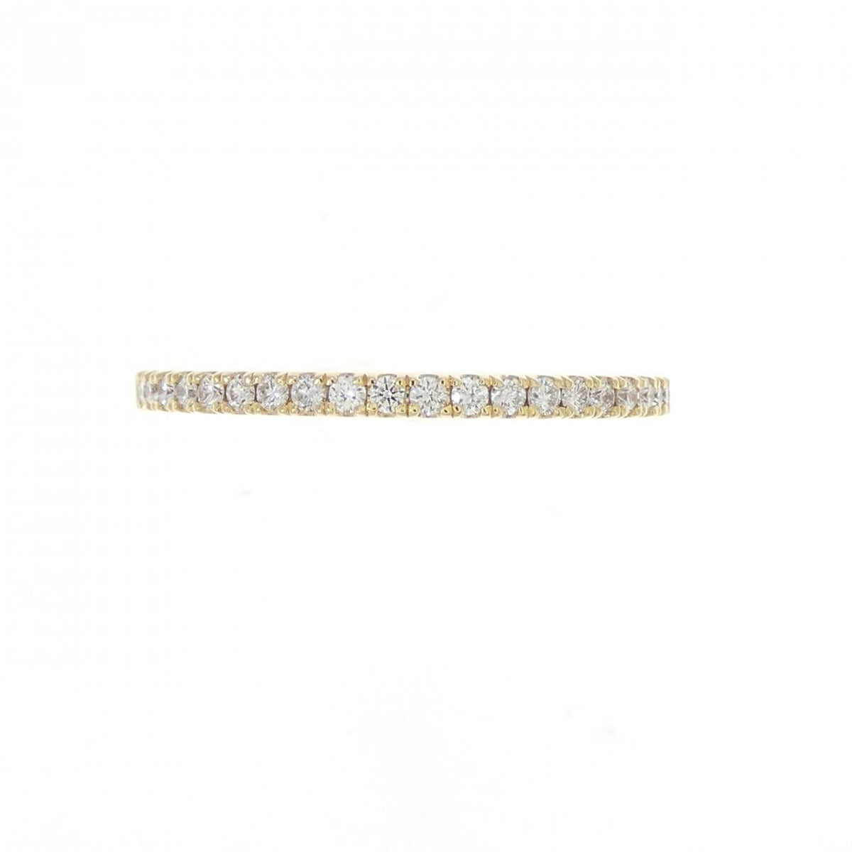 Ahkah Tina 18K Yellow Gold Diamond Ring – side view