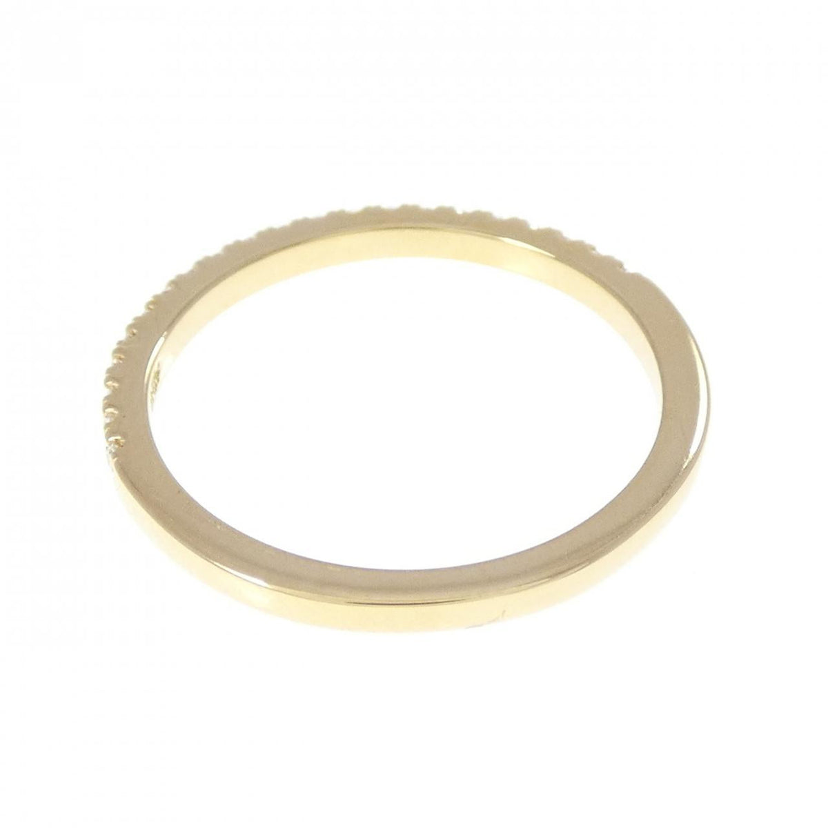 Ahkah Tina 18K Yellow Gold Diamond Ring – top view
