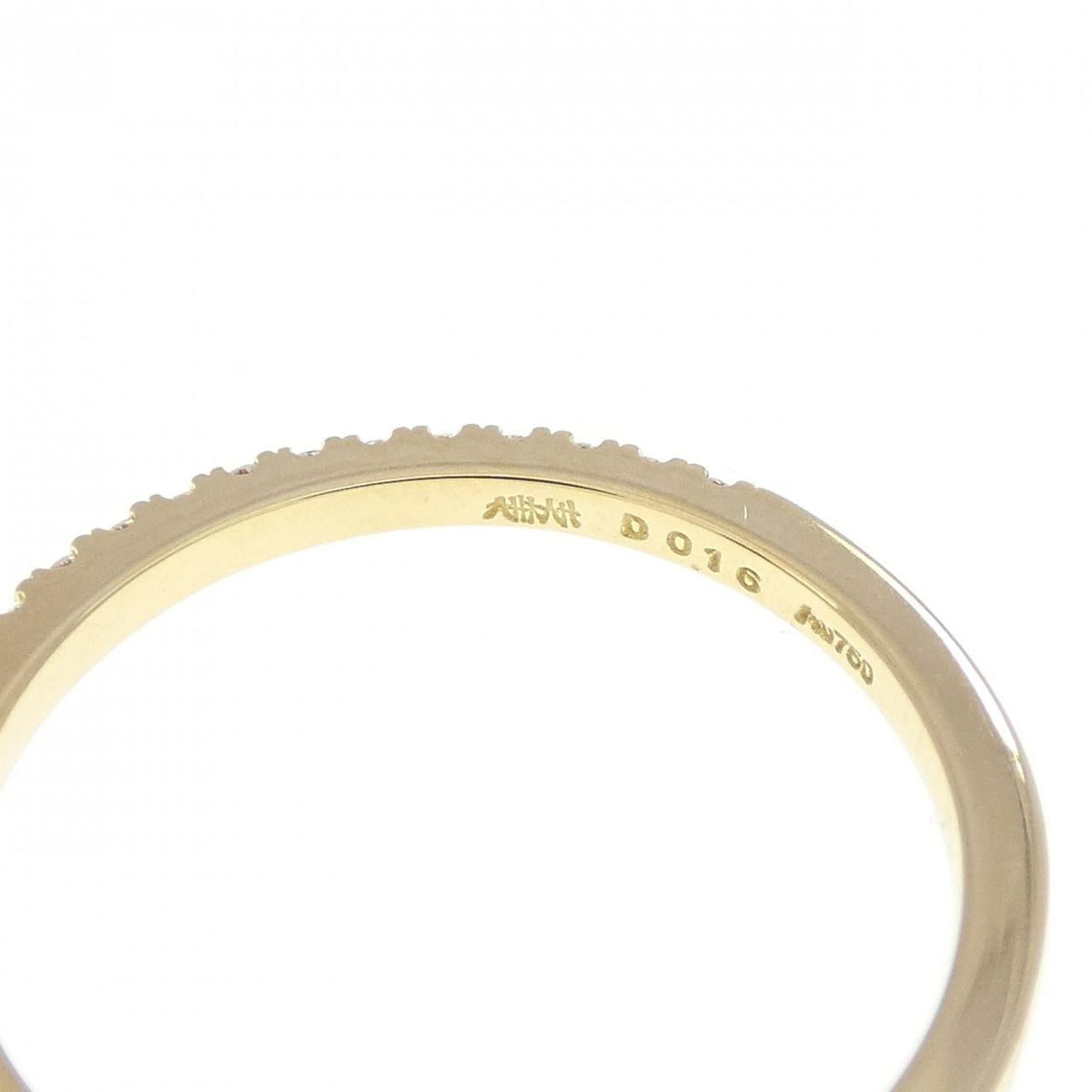 Ahkah Tina 18K Yellow Gold Diamond Ring – inside band