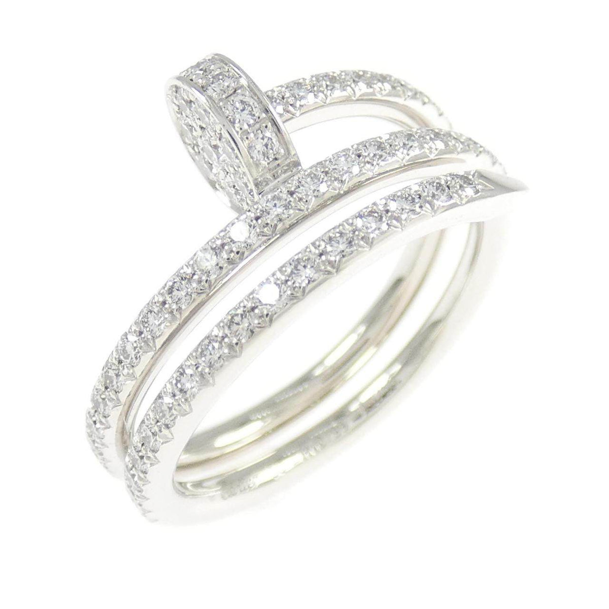 Cartier Juste Un Clou 18K White Gold Diamond Ring – front view