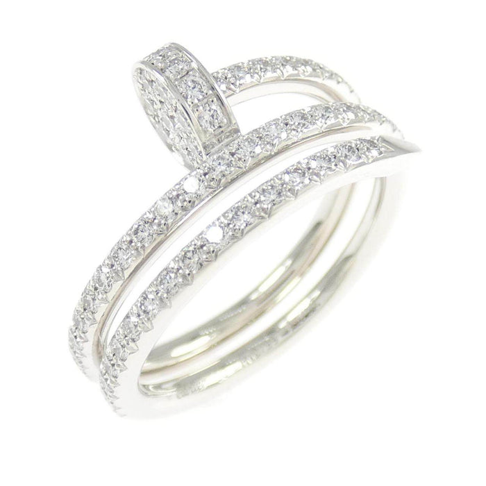 Cartier Juste Un Clou 18K White Gold Diamond Ring – front view