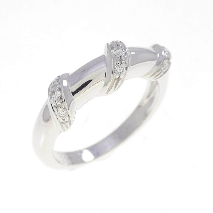 Chaumet 18K White Gold Diamond Ring – front view