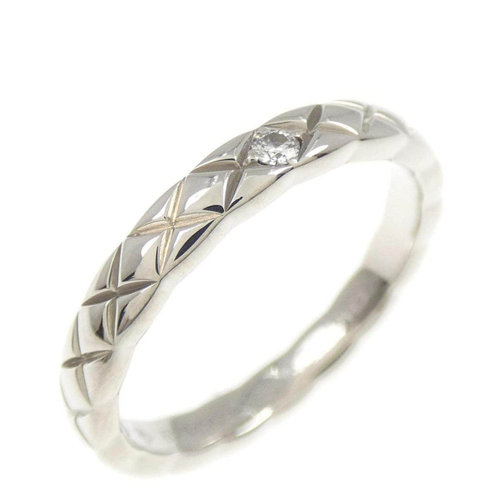 Chanel Coco Crush Platinum Diamond Ring – front view