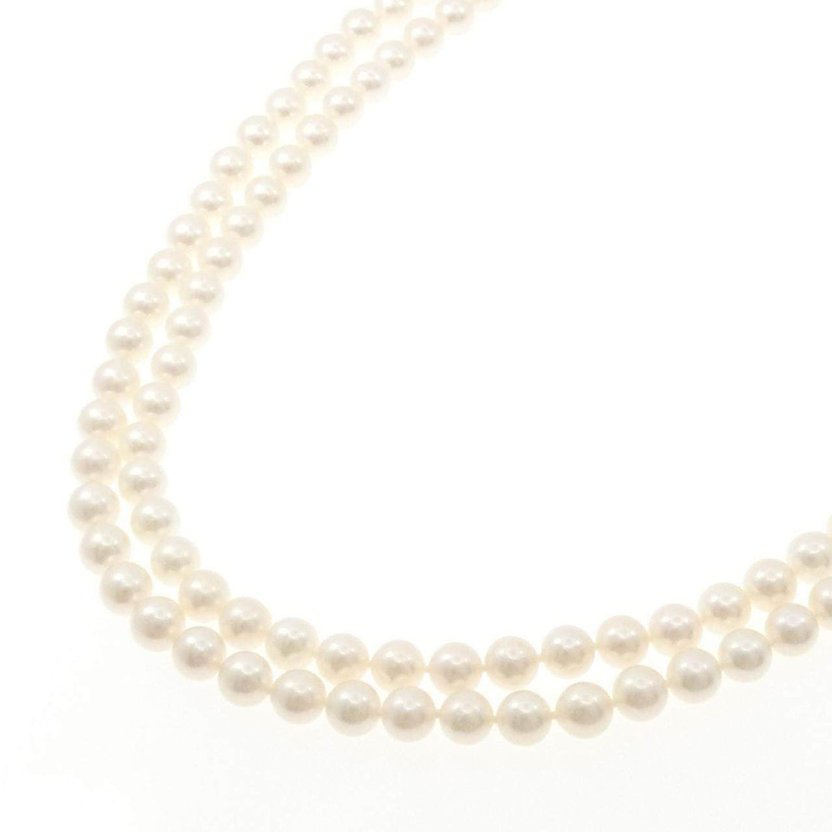 Tasaki Sterling Silver Akoya Pearl Long Necklace – pendant detail