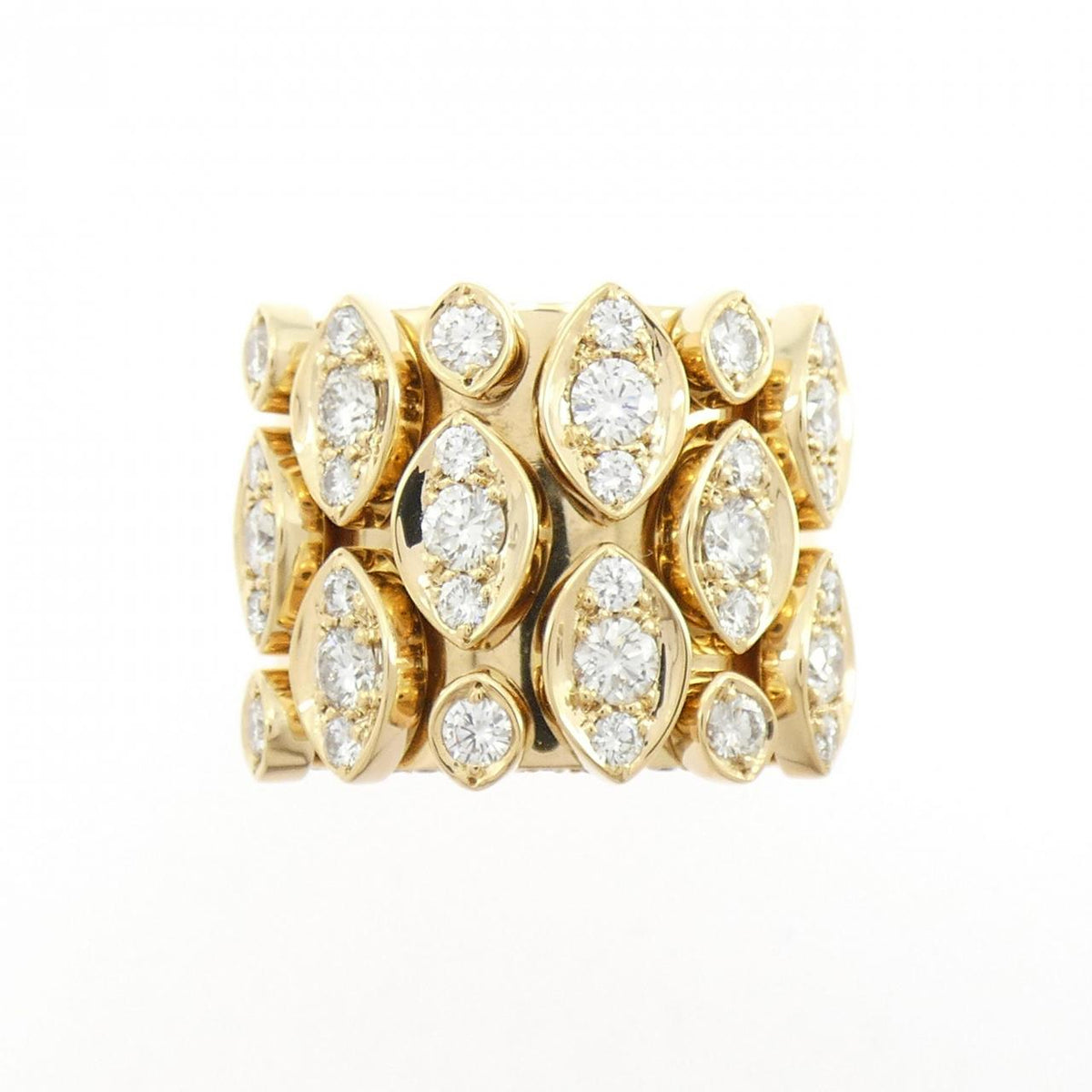 Cartier Diadea 18K Yellow Gold Diamond Ring – side view