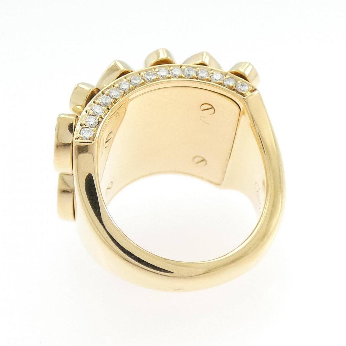 Cartier Diadea 18K Yellow Gold Diamond Ring – top view