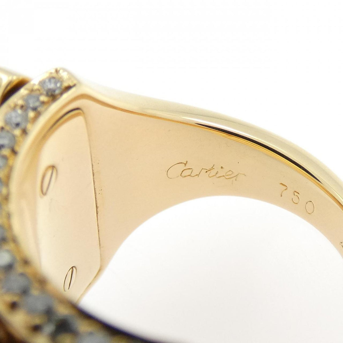 Cartier Diadea 18K Yellow Gold Diamond Ring – inside band