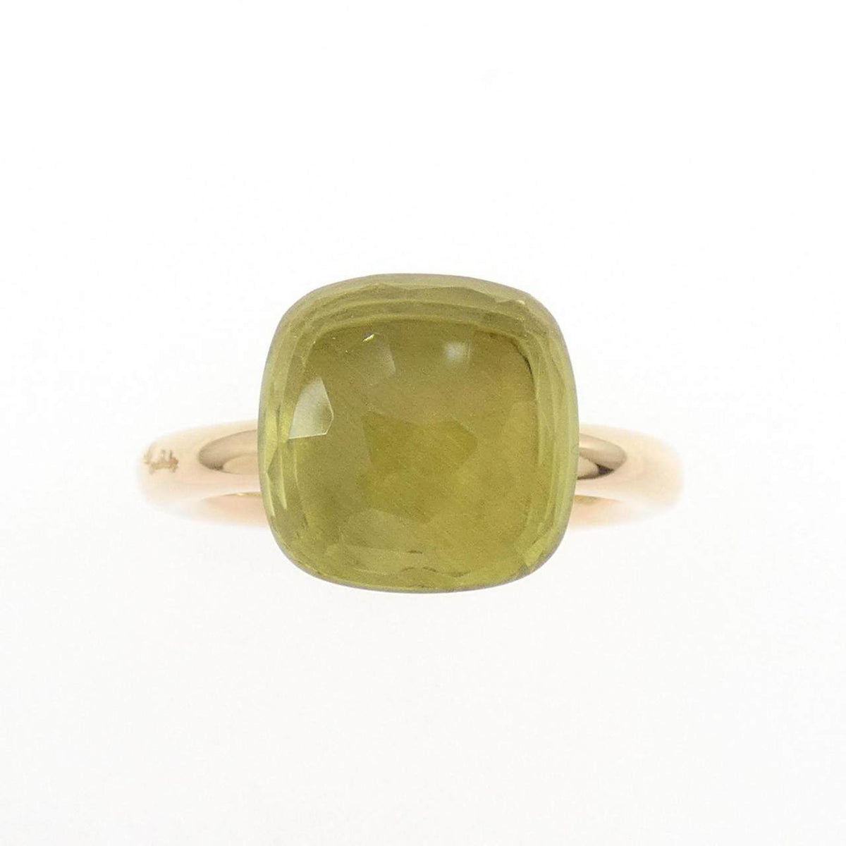 Pomellato Nudo 18K Rose Gold Topaz Ring – side view