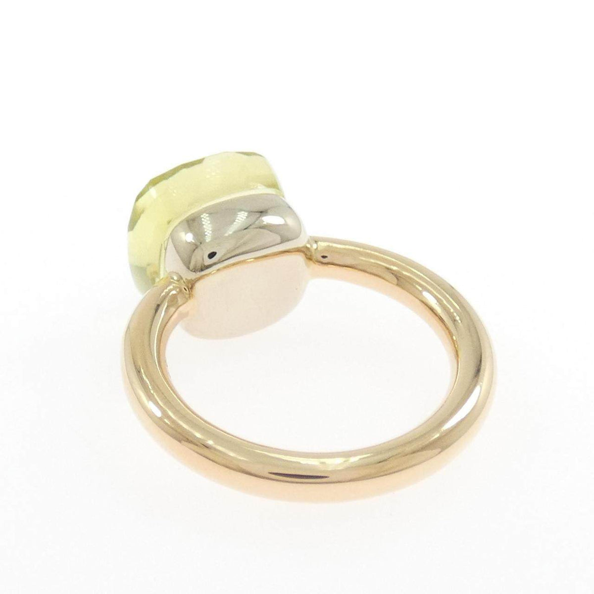 Pomellato Nudo 18K Rose Gold Topaz Ring – top view