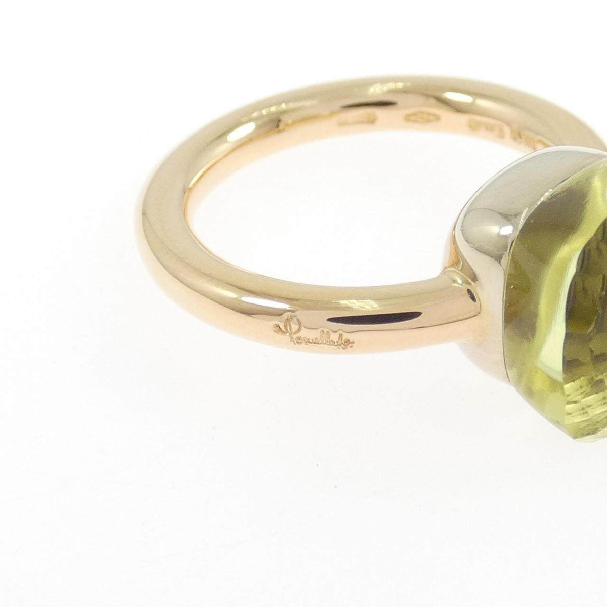 Pomellato Nudo 18K Rose Gold Topaz Ring – inside band