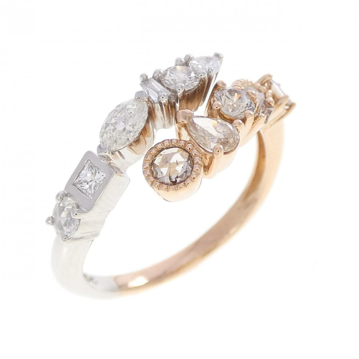 GSTV Platinum Diamond Ring – front view