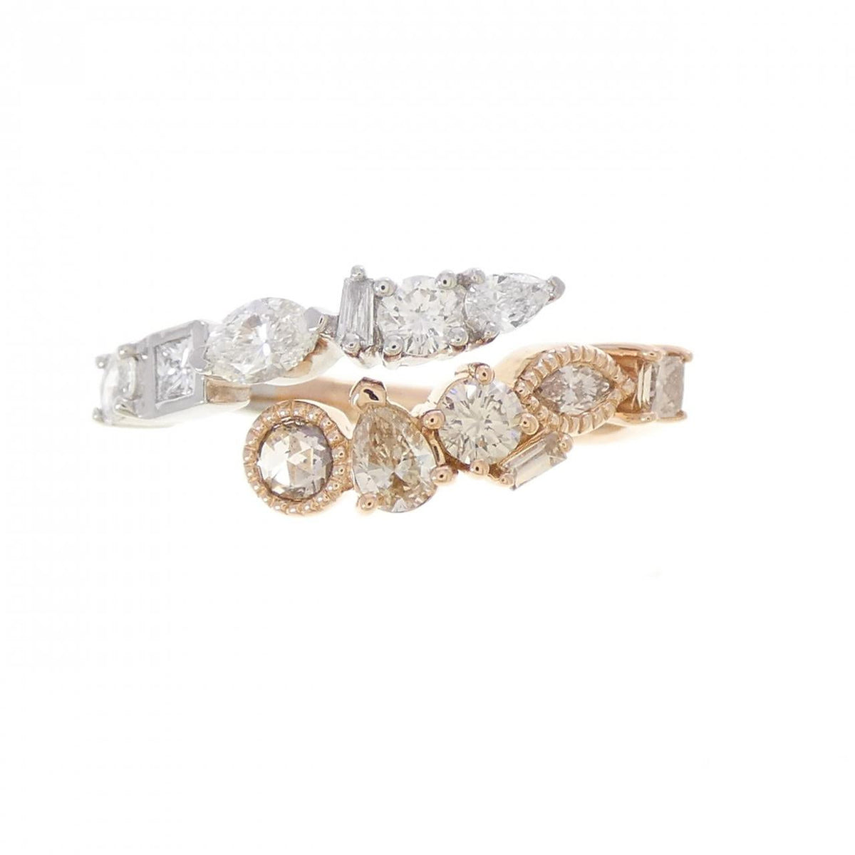 GSTV Platinum Diamond Ring – side view